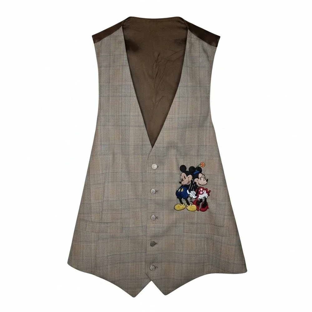 Too Cute Guetta Brothers Vintage Disney Mickey Minnie Men's Vest (1992) Size M/L
